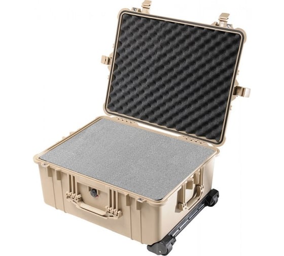 Защитный кейс Pelican 1610 песочный с поропластом 1610-000-190E