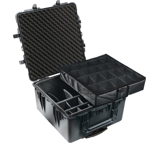Защитный кейс Pelican 1640 черный с мягкими перегородками 1640-004-110E