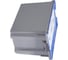 Ящик полимерный Тара.ру 600x400x415 Safe PRO гл. дно/сплошной серый с синей крышкой 33154 2