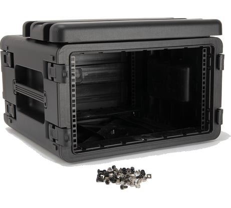 Кейс рэковый DGCASE 6 юнитов ударопрочный, IP54, 485x483x275 DGCASE@RACK6U