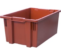 Ящик Тара.ру п/э, 600х400х270 дно гладкое, красный 21330