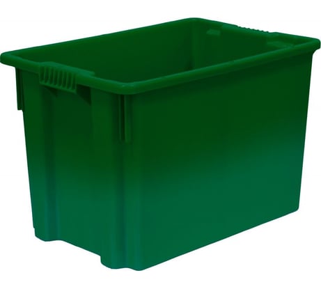 Ящик Тара.ру п/э 600х400х400 сплошной зеленый 06125