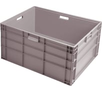 Ящик Тара.ру п/п, 800х600х455, сплошной, с ручками, дно с усилением, серый B-8644 09827