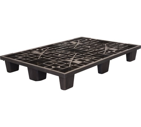 Паллет Тара.ру п/п, 1200x800х160, перфорированный, вкладываемый, на 9-х ножках, черный 12748
