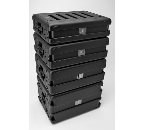 Кейс рэковый DGCASE короткий 4 юнита глубина 30см ударопрочный, IP65, 265x447x185 RACK4US30 DGCASE@RACK4US30