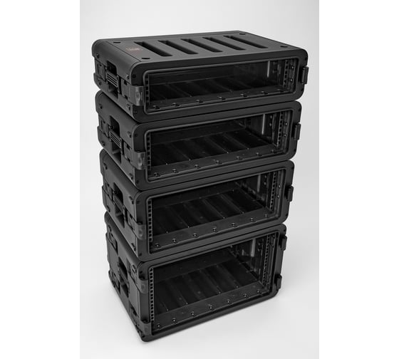 Кейс рэковый DGCASE короткий 4 юнита глубина 30см ударопрочный, IP65, 265x447x185 RACK4US30 DGCASE@RACK4US30