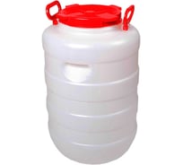 Дачная круглая белая бочка Радиан 50 л 4607168315371