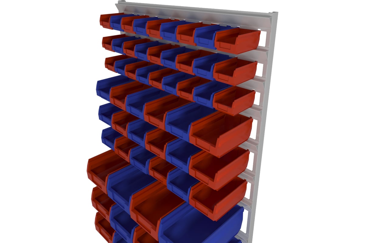 Стеллаж с ящиками для хранения метизов