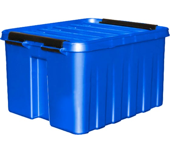 Ящик п/п Rox Box 210х170х140 мм с крышкой и клипсами, 3 л. синий 18690