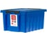 Ящик п/п Rox Box 500х390х255 мм с крышкой и клипсами, 36 л. синий 18707 1