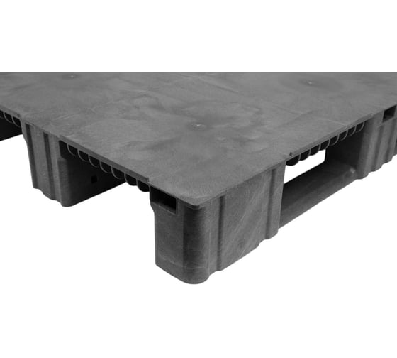 Паллет Gigant 1200x800x150 сплошной на 3-х полозьях серый 34230