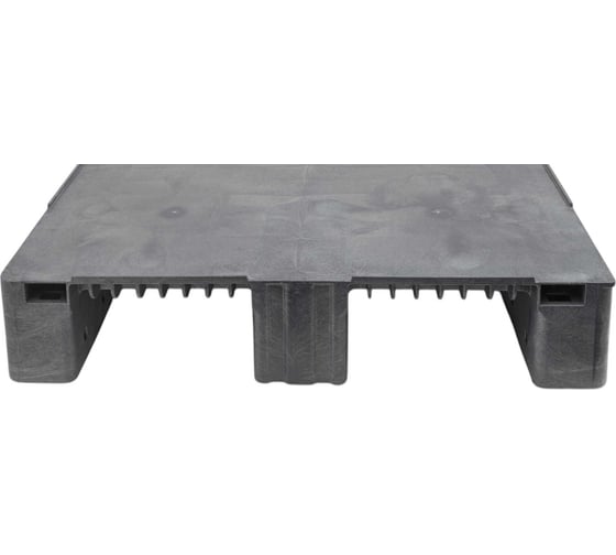 Паллет Gigant 1200x800x150 сплошной на 3-х полозьях серый 34230