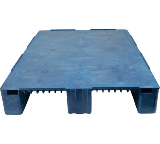 Паллет Gigant 1200x800x150 сплошной на 3-х полозьях синий 34231