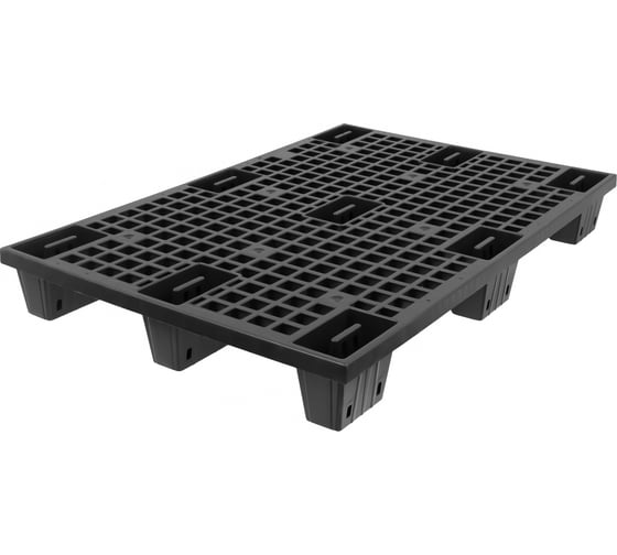 Паллет Gigant 1200x800x140 вкладываемый на ножках чёрный 34202