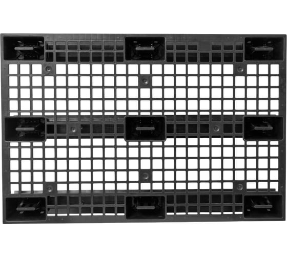 Паллет Gigant 1200x800x150 перфорированный на полозьях чёрный 34226