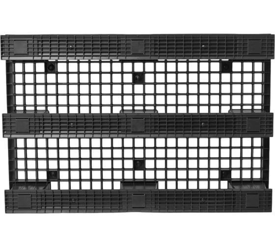 Паллет Gigant 1200x800x150 перфорированный на полозьях чёрный 34226