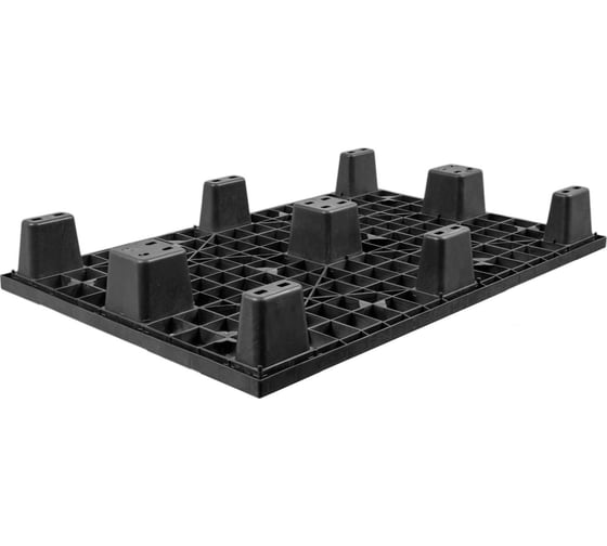 Паллет Gigant 1200x800x160 вкладываемый на ножках чёрный 34227
