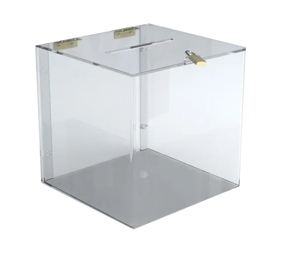 Урна для голосования из оргстекла Orgplex 400x400x500 мм 4