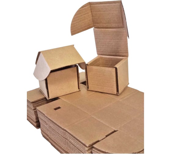 Коробка картонная самосборная Borokot 70x70x70 мм, 300 шт. картон Т-24 кор300к