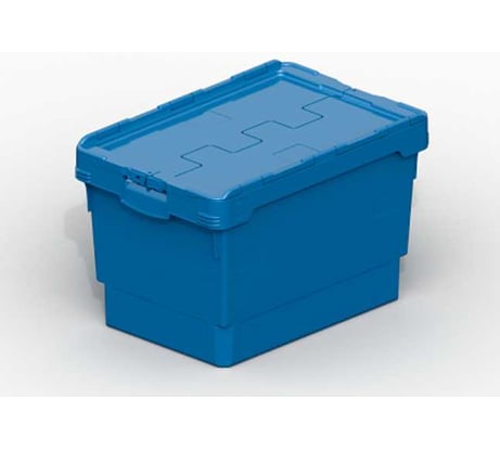 Вкладываемый ящик с крышкой Дигрус 600х400х370 мм КВк6437-ЯСин/Д