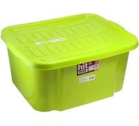 Ящик для хранения BORA 38.4 л без крышки ПЛАСТИК САЛАТОВЫЙ 1/12 ПЛ-BO455s