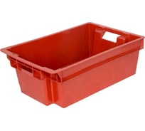 Ящик Тара.ру п/э 600х400х200 1,6кг, сплошной, красный 01307