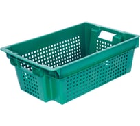 Ящик Тара.ру п/э 600х400х200 1,5кг, дно сплошное, стенки перфорированные 04154