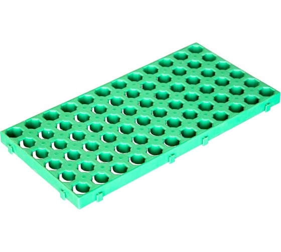 Напольная решетка Тара.ру Plasgad Plastic 500x250x25 мм зеленая 02167