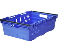 Ящик Тара.ру п/э 600х400х197 со складываемыми ручками, синий 20770