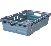 Ящик Тара.ру п/э 600х400х167 со складываемыми ручками, зелёный 20776