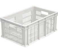 Ящик Тара.ру п/э 600х400х250 1,6кг. морозостойкий, с перфорацией, цвет натуральный 01377
