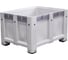 Пластиковый контейнер Etap Dogan Big Box п/э 1200x1000x760 сплошной, на ножках, серый 14860 1