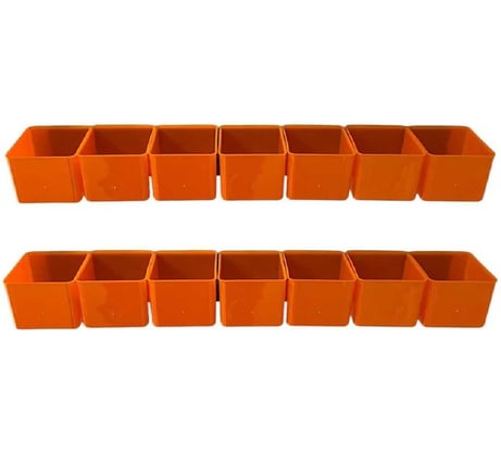 Набор лотков ACCURATE Jetsystem 70х53х50мм 14шт с планкой 350мм 2шт ЛВ1-7наб2