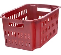 Ящик для хранения и переноски продуктов ПАО «Завод «Буревестник» п/э, 535х367х252, перфорированный, красный 78727 23046