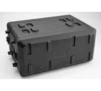 Кейс рэковый короткий 3 юнита глубина 390 мм DGCASE ударопрочный, IP54, 485х350х145 DGCASE@RACK3U390LDPE