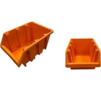 Набор лотков JETTOOLS для метизов, 150x95x70 мм, 15 шт, оранжевый, с планкой 350 мм, 4 шт ЛО-1-150-15