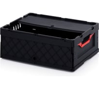 Складной антистатический ящик Дигрус с крышкой 600х400х220 мм АнтСК6422-Ч/Д