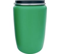 Бочка Тара.ру полиэтилен 127 л с крышкой на обруче, зеленый 14181