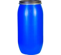 Бочка Тара.ру полиэтилен 160 л с крышкой на обруче синий 35762