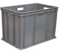 Ящик Тара.ру п/э 600x400x410 сплошной серый 5540