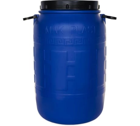 Бочка Тара.ру полиэтилен 100 л круглая, с винтовой крышкой, без вкладыша, с ручками цвет синий 35778