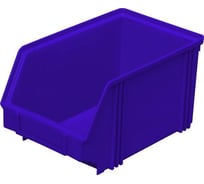 Лоток для склада ООО Комус 250 х 148 х 130 синий, сплошной 1028925