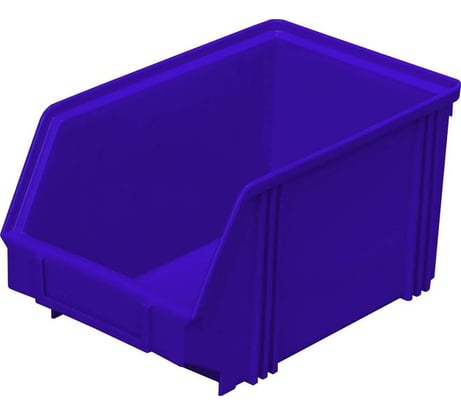 Лоток для склада ООО Комус 250 х 148 х 130 синий, сплошной 1028925