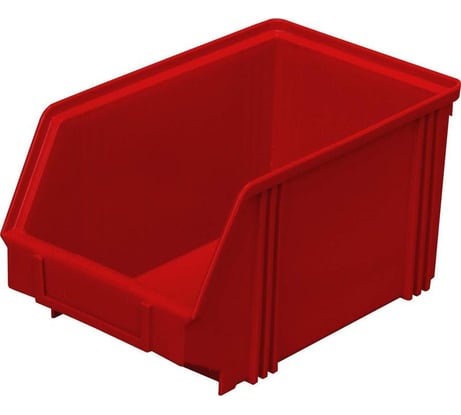 Лоток для склада ООО Комус 290 х 230 х 150 красный, сплошной 1028928