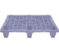 Паллет п/э Тара.ру 800x600x140 перфорированный, на ножках цв. светло-серый 36333
