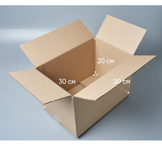 Коробка картонная PACK INNOVATION 30x20x20 cм объем 12 л. 20 шт IP0GK302020-20