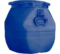 Бочка BlackWeld п/э 40л. квадратная, штабелируемая, с крышкой и вкладышем внутри, синий 145148