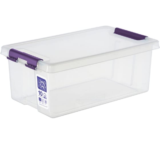 Ящик п/п Rox Box 400x225x155 10л. с крышкой на клипсах цв. натуральный 29634 1