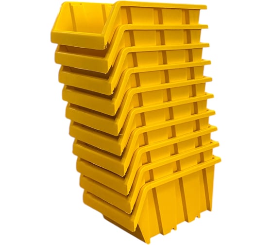 Лоток JETTOOLS 150x95x70 для метизов 10 шт желтый ЛЖ-1-150 наб10