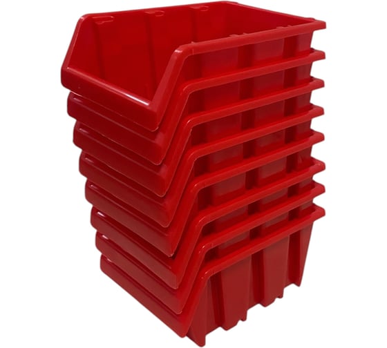 Набор лотков JETTOOLS 187х115х87 для метизов 12шт красный + планка 350мм 4шт ЛК-187+пл4